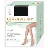 Golden Lady Collant velato Leda 20 Den nero 2 paia taglia 4