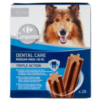 Carrefour Companino Dental Care Medium-Maxi >10kg Triple Action x28 720 g