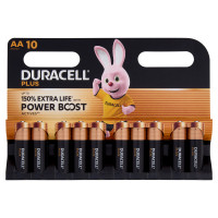 Duracell Plus AA 10 Stilo / Mignon Alcalina 1.5V MN1500 10 pz