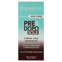 Clinians Sun Care Pre & Doposole Crema Viso Idratante 50 mL