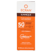 Ecran Sunnique Fluido protettivo viso e décolleté SPF 50⁺ Molto Alta 50 ml
