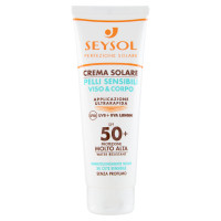Seysol Crema Solare Pelli Sensibili Viso & Corpo SPF 50+ Protezione Molto Alta 125 ml