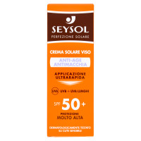 Seysol Crema Solare Viso Anti-Age Antimacchia SPF 50+ Protezione Molto Alta 50 ml