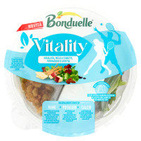 Bonduelle Vitality Insalata, Mele a Cubetti, Formaggio e Uvetta 130 g