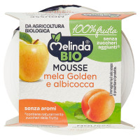 Melinda Bio Mousse mela Golden e albicocca 2 x 100 g