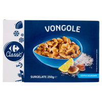 Carrefour Classic Vongole Cotte e Sgusciate Surgelate 250 g