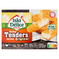 Isla Délice Halal Chicken Tenders Original x8 360 g