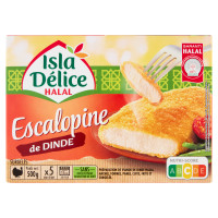 Isla Délice Halal Escalopine de Dinde Surgelés x5 500 g