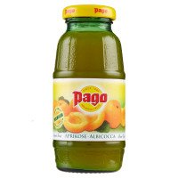 PAGO Succo di Frutta, ALBICOCCA NETTARE, Bottiglia Vetro Monodose 20 cl