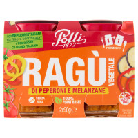 Polli Ragù Vegetale di Peperoni e Melanzane 2 x 90 g