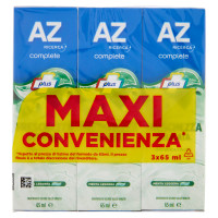 AZ Ricerca Dentifricio Complete Plus Freschezza Delicata Menta Leggera 3 x 65 ml