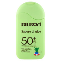 Bilboa Sapore di Aloe 50+ Protezione Molto Alta con Aloe Vera 200 ml