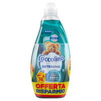 Coccolino Wonder Wash Detersivo Ultra Clean 74 Lavaggi 2 x 1480 ml