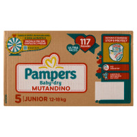 Pampers Baby-dry Mutandino Junior 117 pz