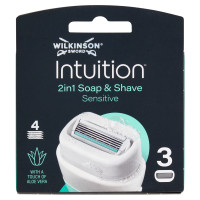 Wilkinson Sword Intuition 2in1 Soap & Shave Sensitive Lame x3