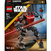 LEGO Star Wars 75411 Mech Darth Maul, Action Figure Giocattolo da Esposizione con Spada Laser e Minifigure, Idea Regalo 6+ Anni