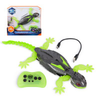 HEX BOTS Geco Telecomandato, Giocattolo Interattivo Radiocomandato, Ricaricabile con Cavetto USB, si Arrampica sulle Pareti e Corre sui Pavimenti, Giocattolo per Bambini e Bambine, 4+ Anni