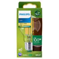 Philips LED Goccia Vetro Filam 100W E27 2700K Non-Dim Classe A