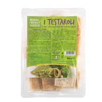 Testarolo di Pontremoli tagliato in vaschetta 500g.