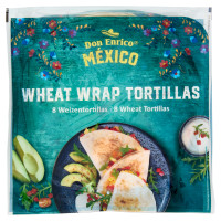 Don Enrico México Wheat Wrap Tortillas 8 Wheat Tortillas 320 g