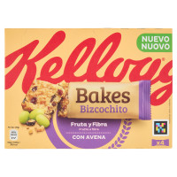 Kellogg's Bakes Bizcochito Frutta e fibre con Avena 4 x 45 g
