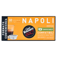Caffè Vergnano 1882 Napoli Compostabile** Capsule Compatibili Lavazza a Modo Mio* 32 x 7,5 g