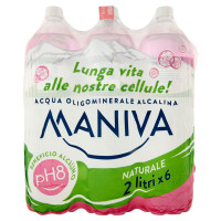 Maniva Acqua Oligominerale Alcalina Naturale 6 x 2 L