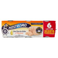 Nostromo Una Goccia d'olio il Morbido Tonno all'Olio di Semi di Girasole e Extravergine 6 x 65 g