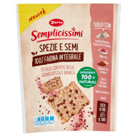 Doria Semplicissimi Spezie e Semi Sfoglie con Pepe Rosa, Quinoa Rossa e Bianca 130 g