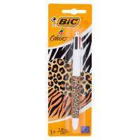 Bic 4 Colori Animalier, Penna a Sfera, Colori Assortiti, 1 pezzo