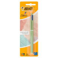 BIC 4 Colori Mineral Tones Penna a sfera, Colori assortiti, 1 pezzo