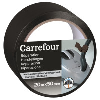 Carrefour Nastro per riparazione nero 25x50 in PVC