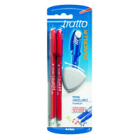 F.I.L.A. 2 penne cancellabili tratto cancellik rosso con go