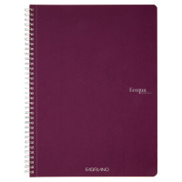 Fabriano Ecoqua Original Quaderno Spiralato Vino A4 Quadretti 5mm 70 Fogli