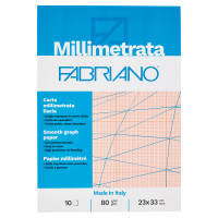 Fabriano Millimetrata 80 g/m² 23x33 cm 10 Fogli