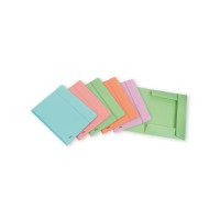 Favorit 400115580 cartella Polipropilene (PP) Crema, Verde, Rosa, Viola, Turchese A4