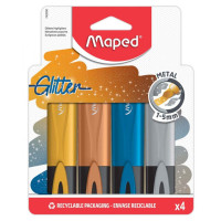 Maped 742000 evidenziatore 4 pz Punta smussata Oro, Argento, Rame, Blu