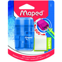 Maped Temperamatite con Gomma Translucente 2 Fori