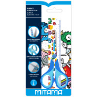 Mitama Forbice Scuola 13 cm. Taglio a zig zag Multicolore