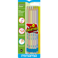Mitama Matite Triangolari Pastello HB pz 6+4 omaggio 2HB 10 pz