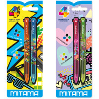 Mitama Penne For Fun 4 Colori Trendy pz.2 Multicolore Penna a sfera multifunzione 2 pz
