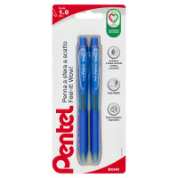 Pentel Penna a sfera a scatto Feel-it! Wow! Punta 1.0 mm Blu 2 pz