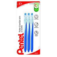 Pentel Roller EnerGel Slim a scatto 0.7 mm blu 3 pz