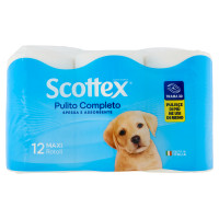 Scottex Pulito Completo Carta Igienica Maxi Rotoli 12 pz