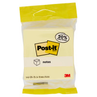 Post-it® Cubo di foglietti - Canary Yellow - 76 mm x 76 mm - 375 fogli+20% gratis