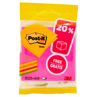 Post-it® Cubo di foglietti - Ultra Color - 76 mm x 76 mm - 325 fogli+20% gratis