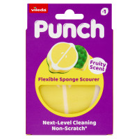Vileda Punch Limone spugna abrasiva profumata e flessibile 1 pz