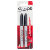 Sharpie Fine Permanent Marker nero 2 pz