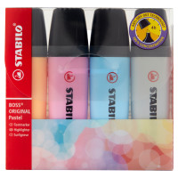 STABILO Boss Original Pastel evidenziatore - astuccio da 4 pz.