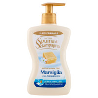 Spuma di Sciampagna Sapone Mani e Viso Marsiglia con Antibatterico 430 ml